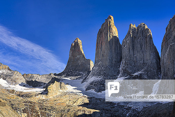 Chile  Provinz Ultima Esperanza  Szenische Ansicht von Torres del Paine