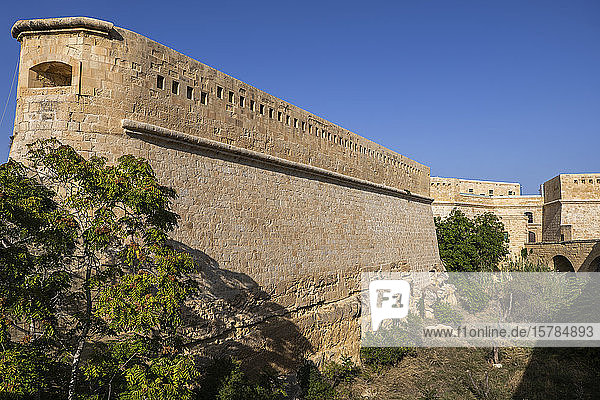 Malta Valletta Fort Saint Elmo vom Johanniterorden im 16. Jahrhundert erbaute Festung