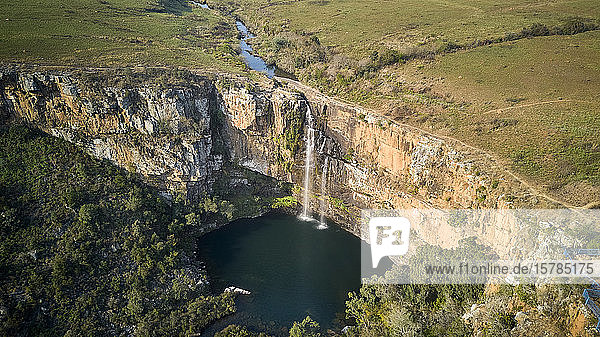 Südafrika  Mpumalanga  Luftaufnahme von Mac-Mac Falls