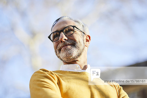 Portrait of confident mature man outdoors