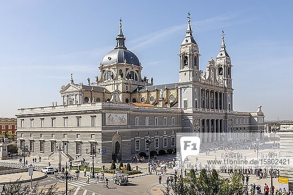 Santa Maria la Real de La Almudena Cathedral  Madrid  Spain  Europe