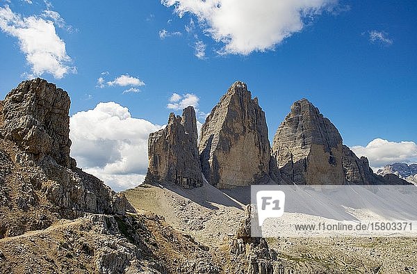 Drei Zinnen  Sextner Dolomiten  Südtirol  Südtirol  Italien  Europa
