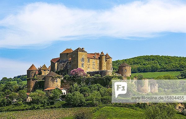 Schloss von Berze oder Festung von Berze le Chatel  Dorf Berze le Chatel  Departement Saone et Loire  Burgund  Frankreich  Europa