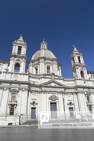 Kirche von Sant Agnese in Agone  Piazza Navona  Rom  Italien  Europa