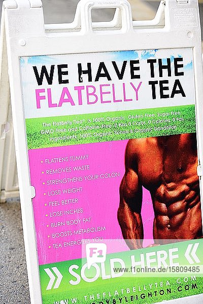 Advertising for a miracle cure for men Harlem Manhattan New York City New York State USA North America
