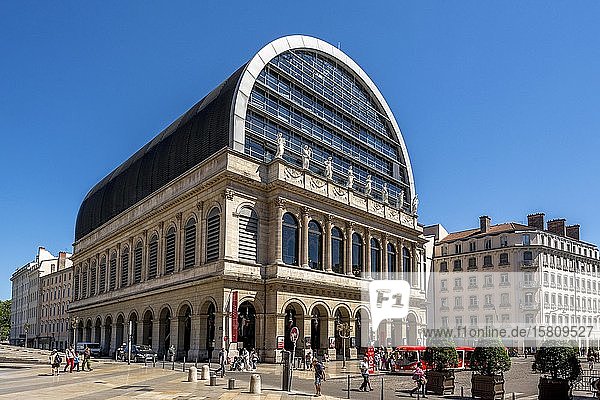 Neugestaltung der Oper von Lyon durch den Architekten Jean Nouvel, Lyon 1e arr, Département Rhône, Auvergne-Rhone-Alpes, Frankreich, Europa