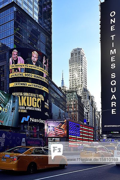 In the middle of Times Square the military recruits in a container Manhattan New York City New York State USA North America