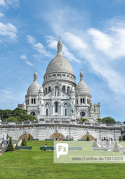 Basilika Sacré-C?ur Square Louise-Michel Montmartre Paris Frankreich Europa
