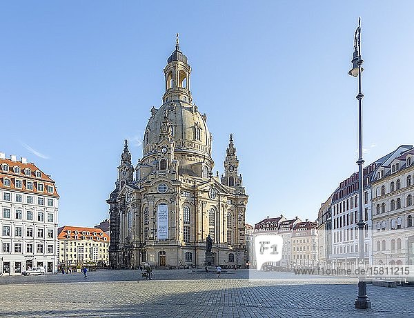 Church of Our Lady  Neumarkt  Dresden  Saxony  Germany  Europe