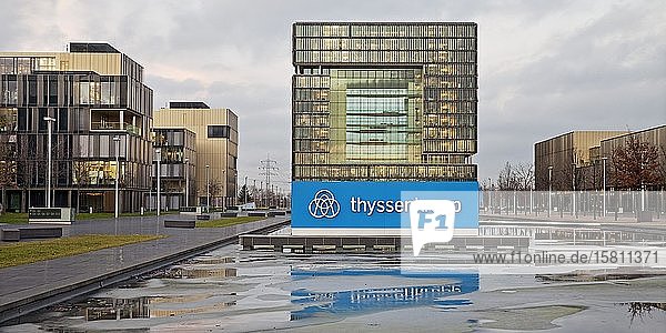 Headquarters of ThyssenKrupp  Essen  Ruhr Area  North Rhine-Westphalia  Germany  Europe