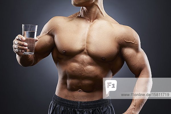 Japanese male bodybuilder