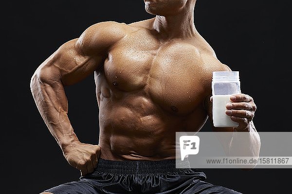 Japanese male bodybuilder