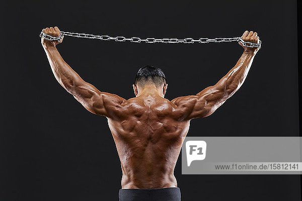 Japanese male bodybuilder