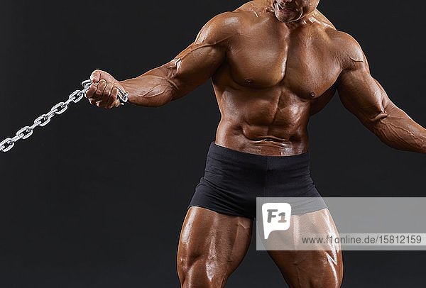 Japanese male bodybuilder