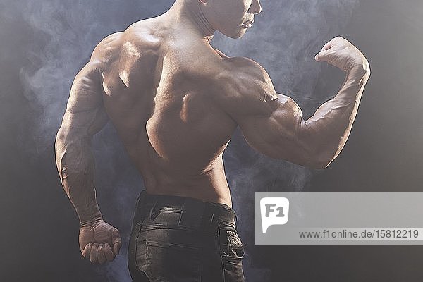 Japanese male bodybuilder