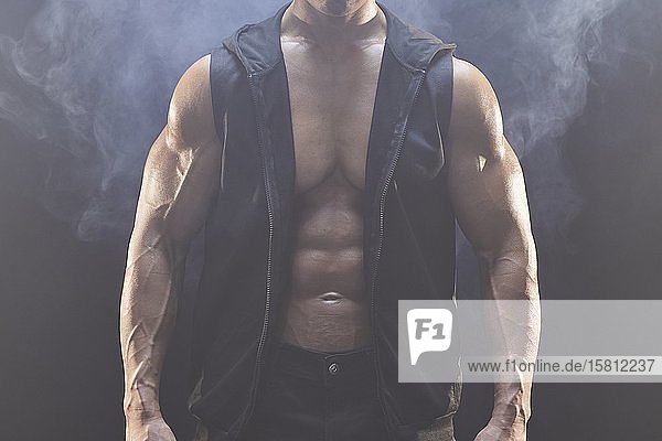 Japanese male bodybuilder