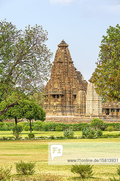 Visvanatha-Tempel  Khajuraho-Denkmälergruppe  UNESCO-Weltkulturerbe  Bundesstaat Madhya Pradesh  Indien  Asien