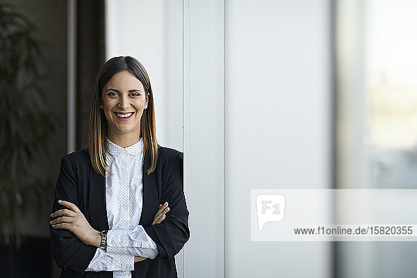 Portrait of a smiling businesswoman