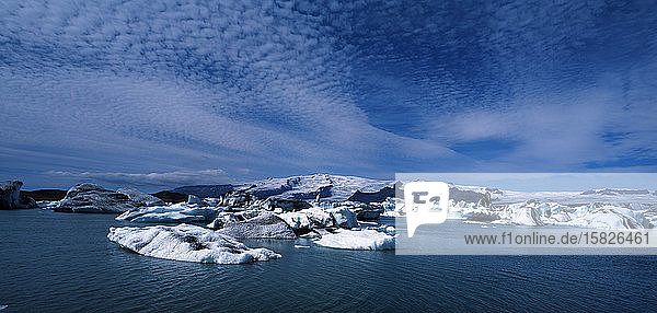 die Gletscherlagune Jokulsarlon im Südosten Islands