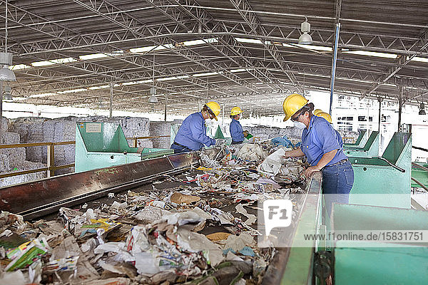 Papier-Recycling-Industrie
