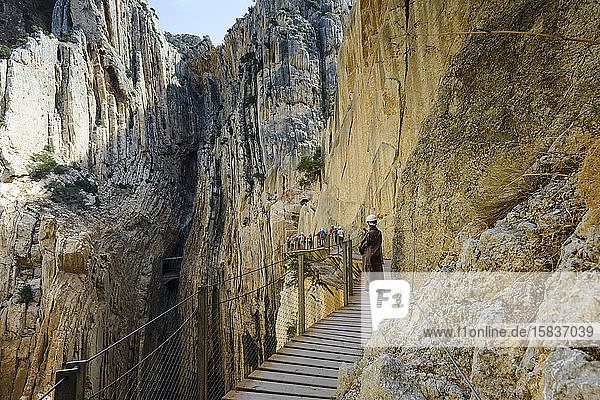 Schlucht der Gaitanes in Ardales Malaga Spanien