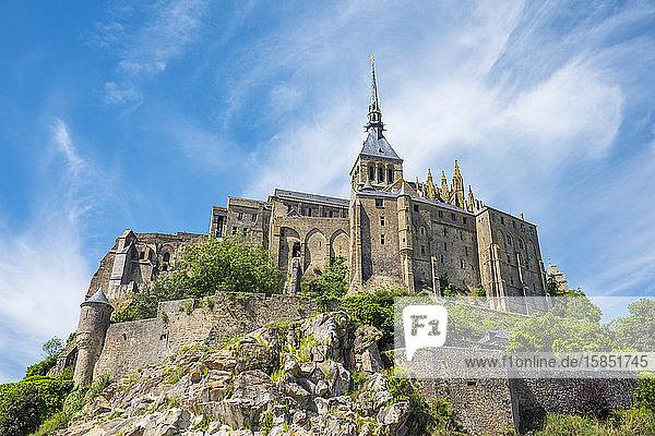 Abbaye du Mont-Saint-Michel  UNESCO-Weltkulturerbe  Le Mont-Saint-Michel  Normandie  Frankreich