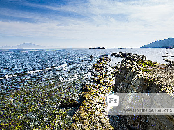 Strait of Gibraltar from Algeciras Cadiz Spain