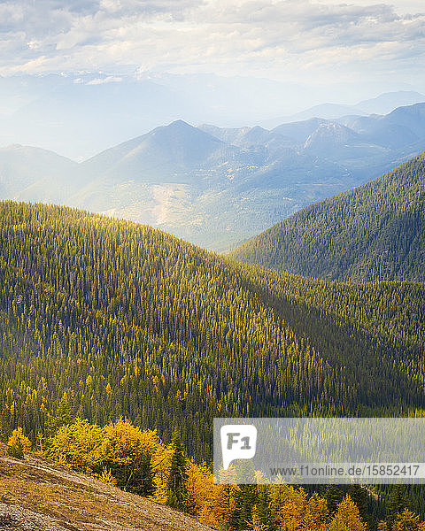 Rolling Mountains Pedley Pass im Herbst  Britisch-Kolumbien  Kanada