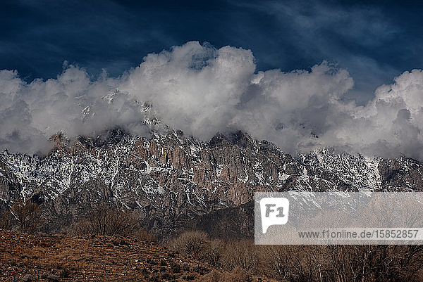 Eastern Sierra Mountains in Winter
