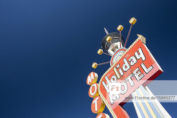 Motelschild  Las Vegas  Nevada  Vereinigte Staaten von Amerika  Nordamerika