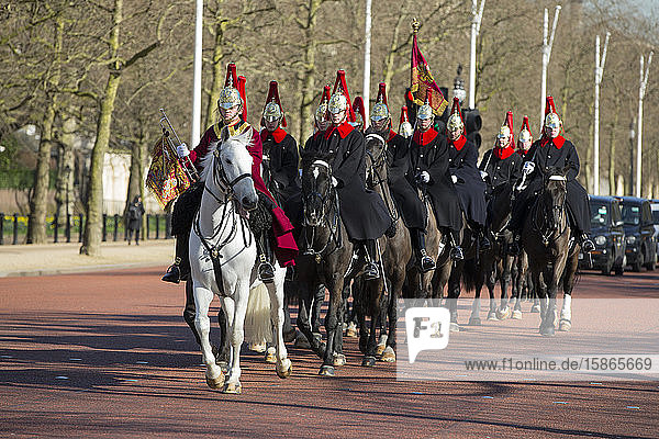 Horse Guards on The Mall,  London,  England,  Vereinigtes Königreich,  Europa