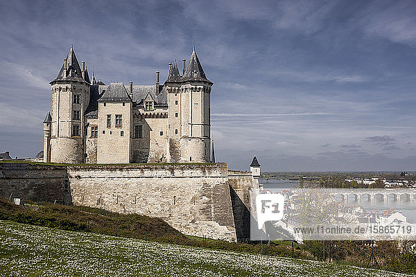 Das Schloss von Saumur  Maine et Loire  Frankreich  Europa