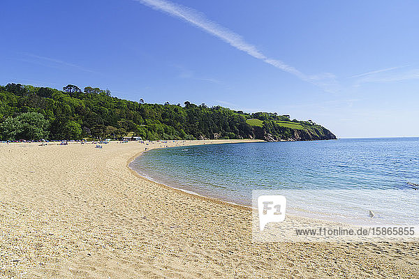 Blackpool Sands bei Dartmouth  Devon  England  Vereinigtes Königreich  Europa