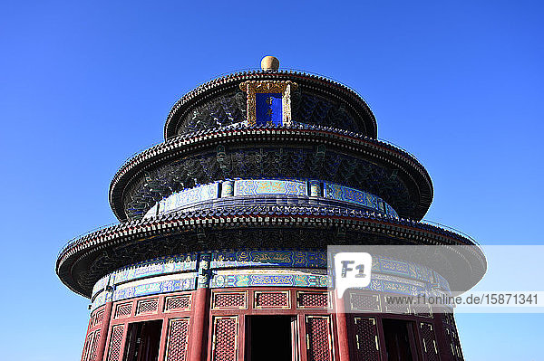Die Halle des Gebets für gute Ernten  im Himmelstempelkomplex  UNESCO-Weltkulturerbe  Peking  China  Asien