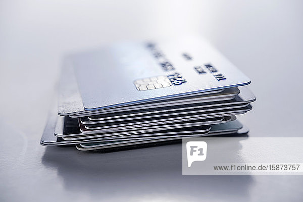 Stack of credit cards