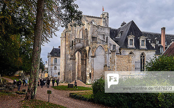 Fontenelle Abbey or the Abbey of St Wandrille is a Benedictine monastery in the commune of Saint-Wandrille-RanÃ§on. It was founded in 649 near Caudebec-en-Caux in Seine-Maritime  Normandy  France.