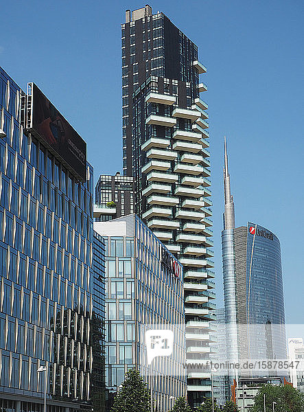 Europa  Italien  Mailand   Porta Nova discrits  neue moderne Architektur  Solea-Turm