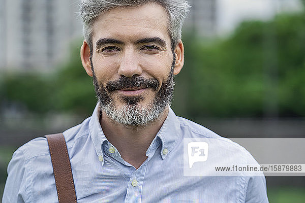 Close-up of businessman