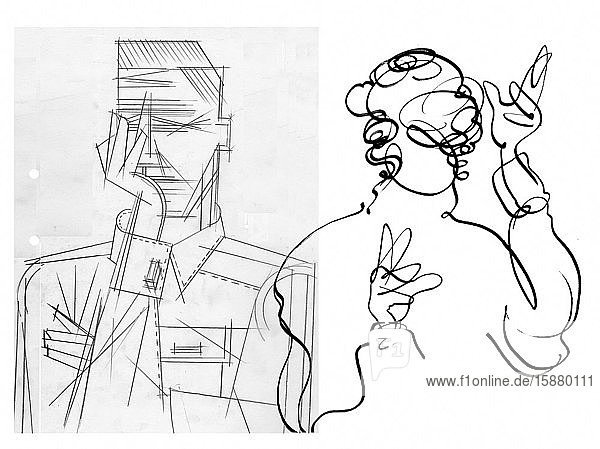 Illustration North-South Europe cliches