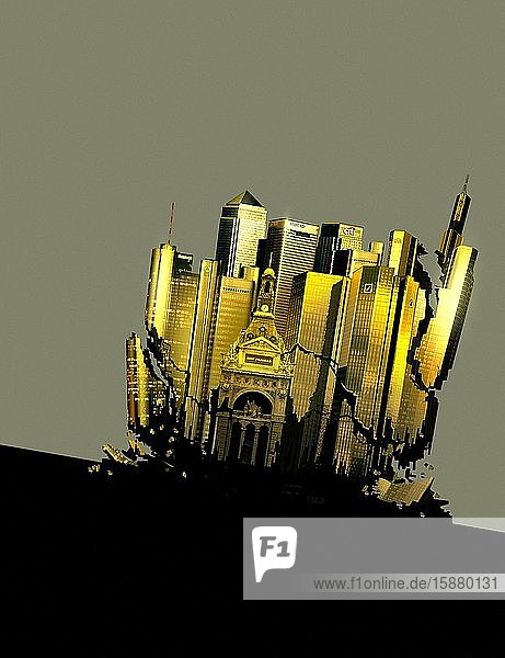 Illustration Frankfurt banks