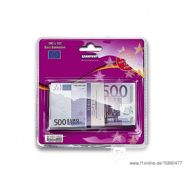 Illustration bundle of 500 euro banknotes