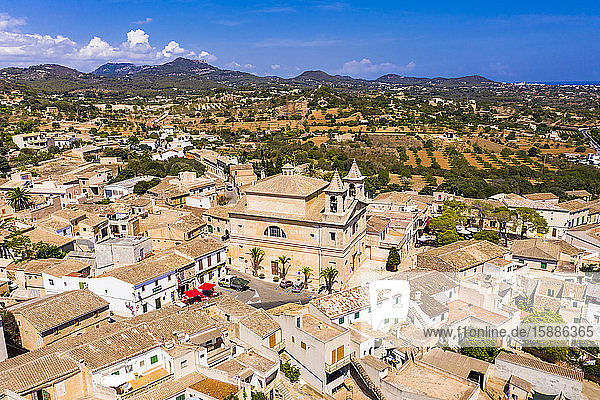 Luftaufnahme von S'Alqueria Blanca  Mallorca  Spanien
