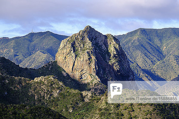 Spain  Province of Santa Cruz de Tenerife  Vallehermoso  Roque Cano rock formation