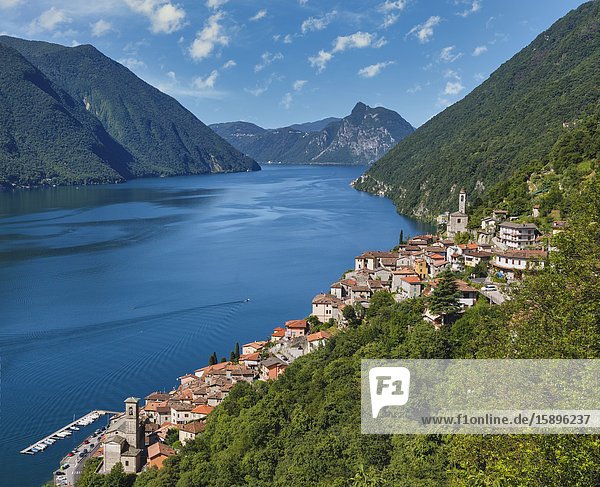 Albogasio Lake Lugano Como Province Lombardy Italy.