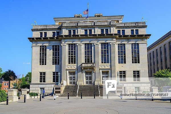 John C Calhoun office building Columbia South Carolina home of the Statehouse Capital building with a rich history.