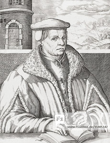 Thomas Müntzer c. 1489-1525. German preacher and radical theologian. Leader in German Peasant's War.