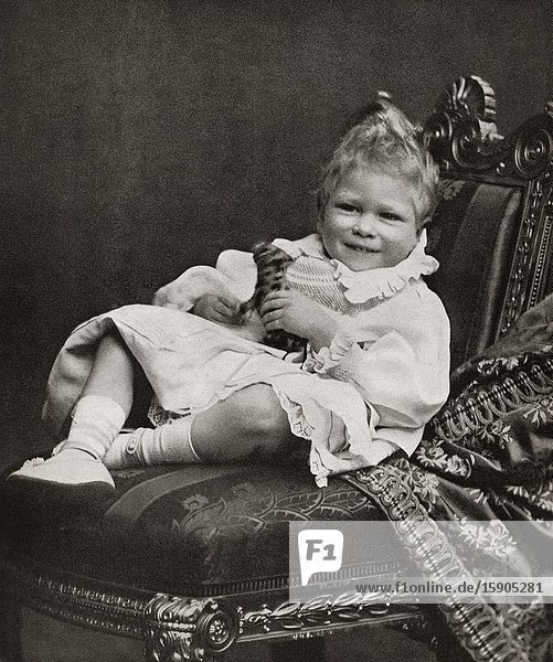 EDITORIAL Prince Albert Frederick Arthur George future George VI 1895-1952. King of the United Kingdom and the Dominions of the British Commonwealth. Seen here as a small child. From King George the Sixth published 1937.