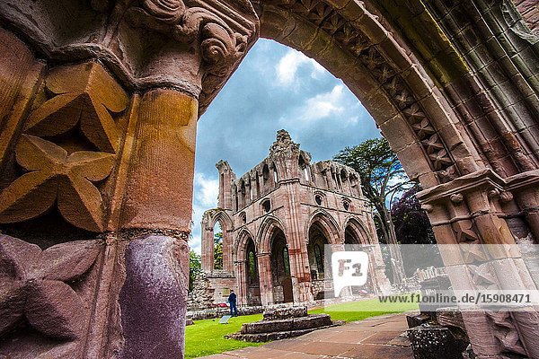 Dryburgh Abbey Scottish Borders District Scotland United Kingdom Europe.