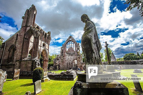 Cemetery Dryburgh Abbey Scottish Borders District Scotland United Kingdom Europe.