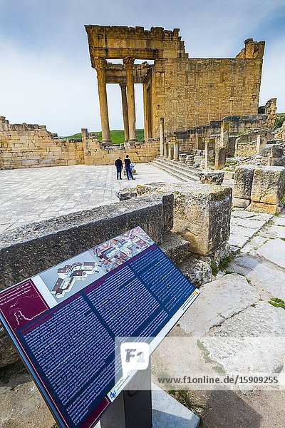 Dougga Roman city ruins. Tunisia.